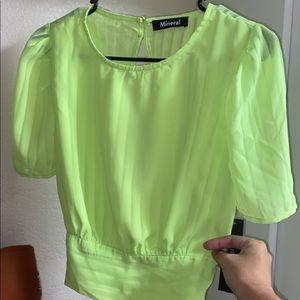 Open back crop top size medium